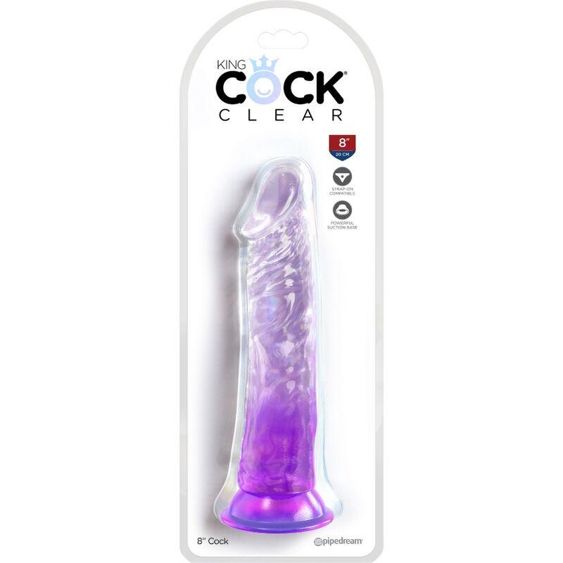 KING COCK CLEAR PeNIS REALiSTICO 197 CM ROXO