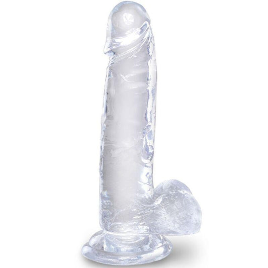 KING COCK CLEAR PeNIS REALiSTICO COM BOLAS 152 CM TRANSPARENTE