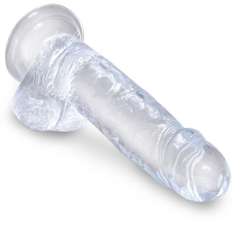 KING COCK CLEAR PeNIS REALiSTICO COM BOLAS 152 CM TRANSPARENTE