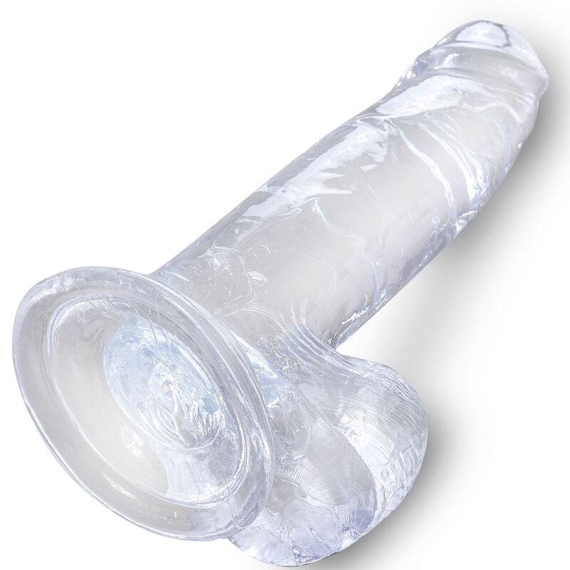 KING COCK CLEAR PeNIS REALiSTICO COM BOLAS 152 CM TRANSPARENTE