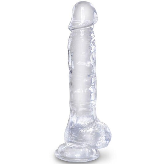 KING COCK CLEAR PeNIS REALiSTICO COM BOLAS 165 CM TRANSPARENTE