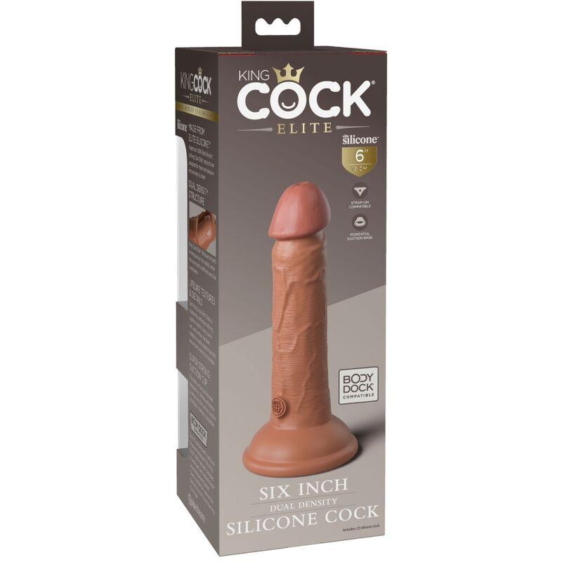 KING COCK ELITE DILDO DE SILICONE REALiSTICO 152 CM CARAMELO