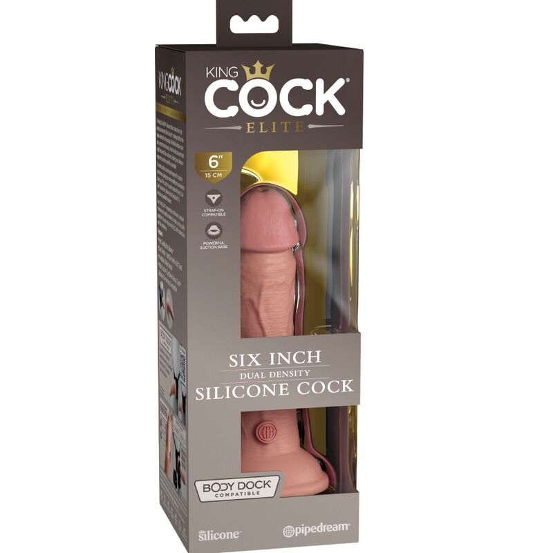 KING COCK ELITE DILDO DE SILICONE REALISTA 152 CM