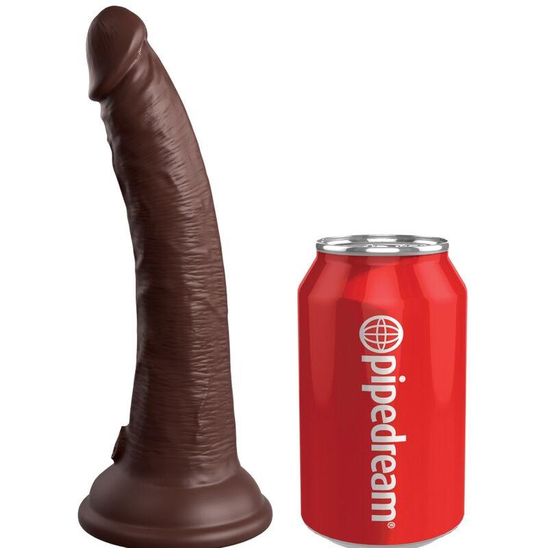 KING COCK ELITE DILDO DE SILICONE REALiSTICO 178 CM CASTANHO