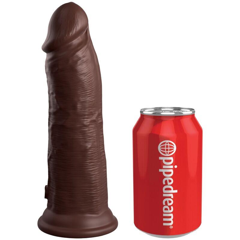 KING COCK ELITE DILDO DE SILICONE REALISTA 203 CM CASTANHO