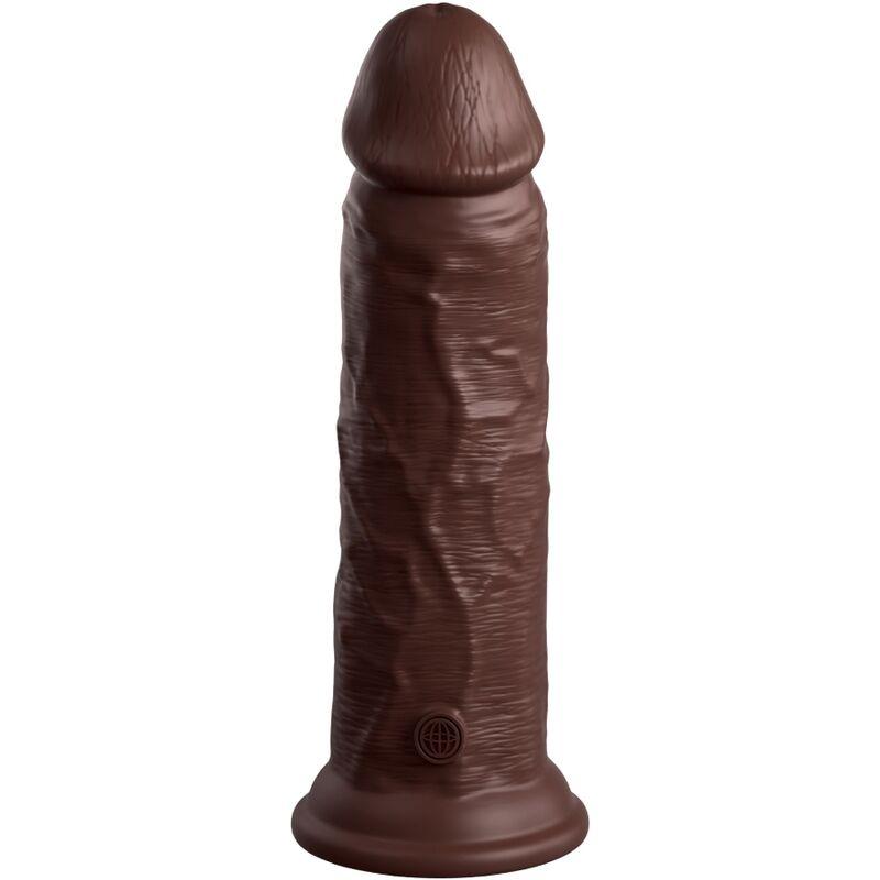 KING COCK ELITE DILDO DE SILICONE REALISTA 203 CM CASTANHO