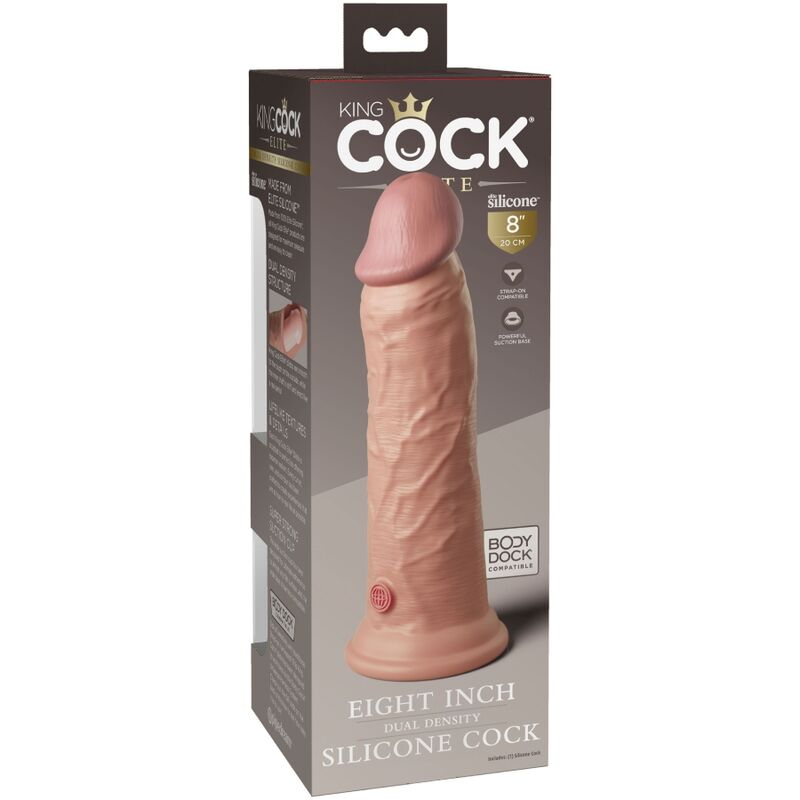 KING COCK ELITE DILDO SILICONE REALISTA 203 CM