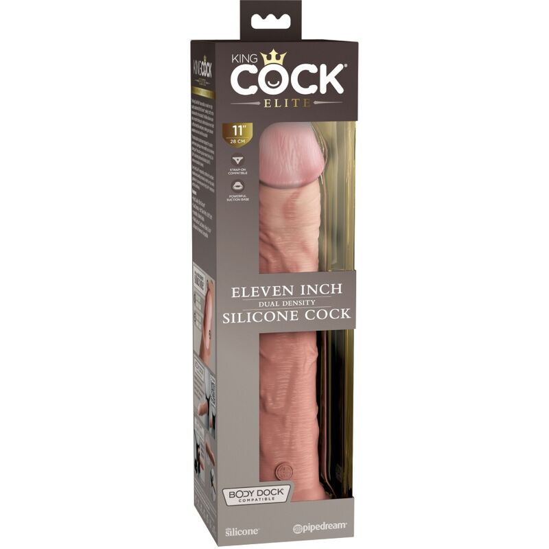 KING COCK ELITE DILDO SILICONE REALISTA 28 CM