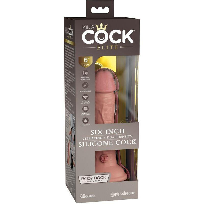 KING COCK ELITE VIBRADOR REALiSTICO E SILICONE 152 CM