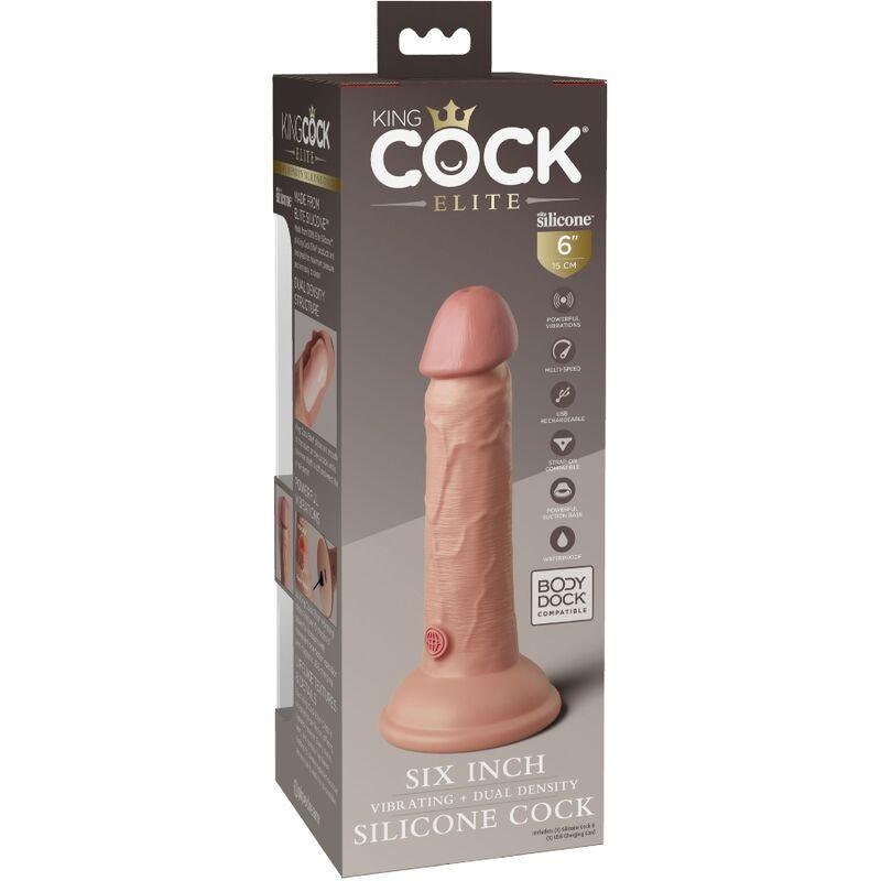 KING COCK ELITE VIBRADOR REALiSTICO E SILICONE 152 CM