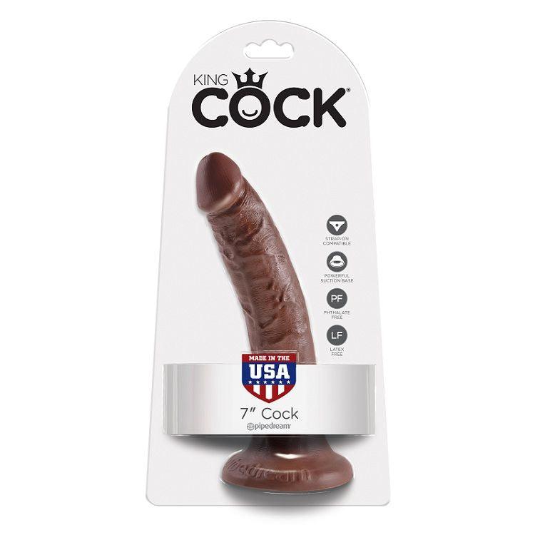 KING COCK 7 DILDO CHOCOLATE 178 CM