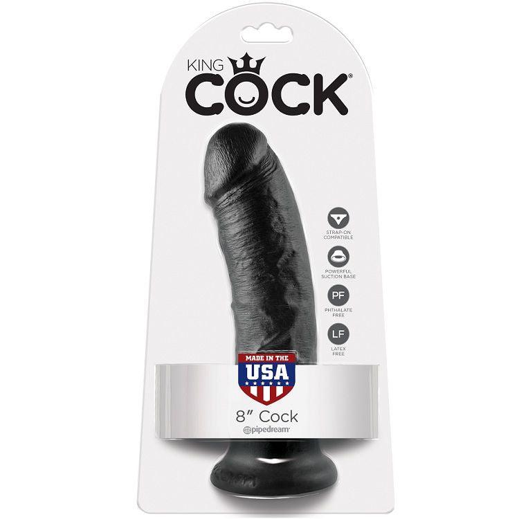 KING COCK 8 DILDO PRETO 203 CM