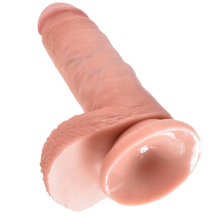 KING COCK 7 CARNE DE DILDO COM BOLAS 178 CM