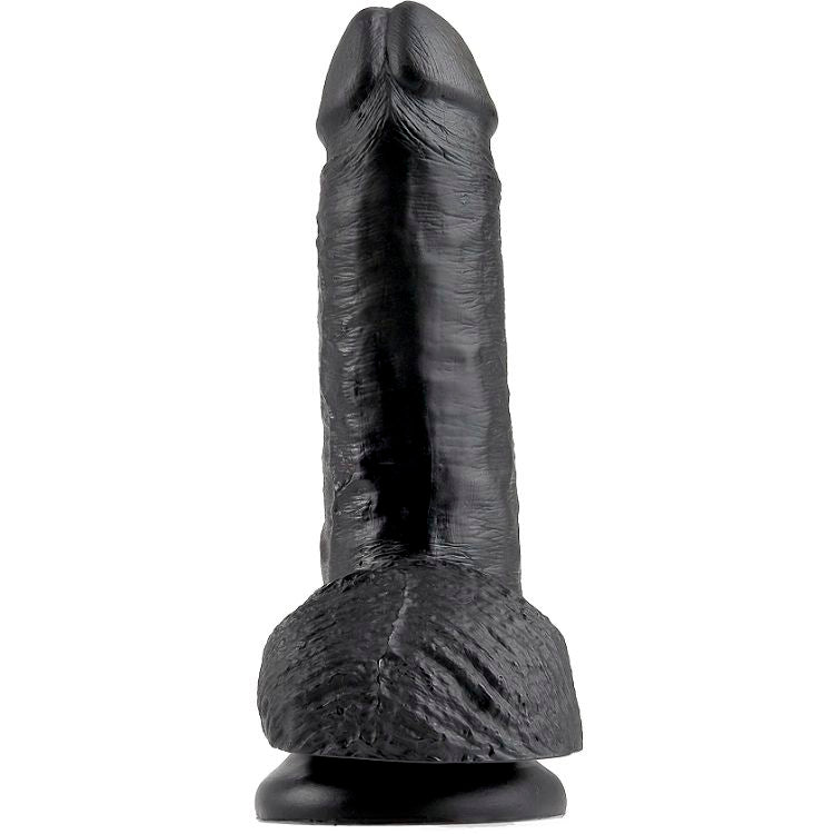 KING COCK 7 DILDO PRETO COM BOLAS 178 CM