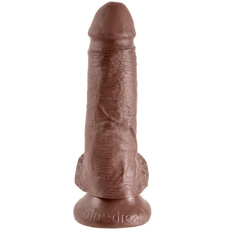 KING COCK 7 DILDO CASTANHO COM BOLAS 178 CM