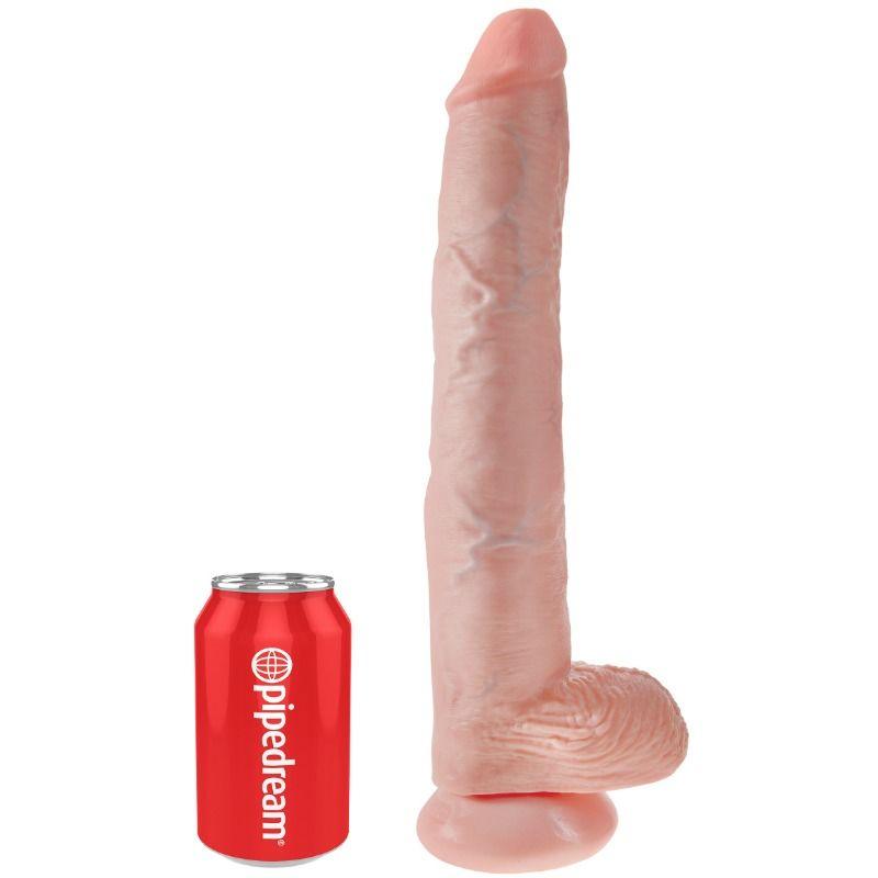 KING COCK DILDO COM BOLAS 356 CM CARNE