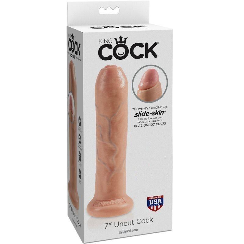 KING COCK DILDO REALiSTICO CARNE SEM CORTES 21 CM