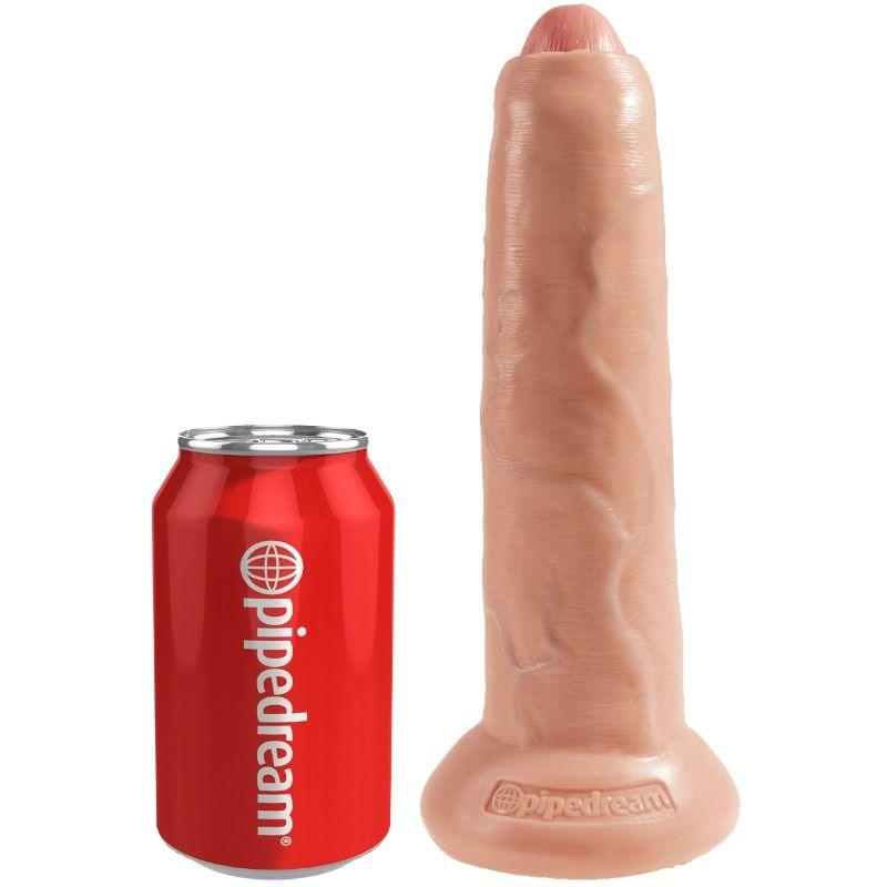 KING COCK DILDO REALiSTICO CARNE SEM CORTES 23 CM