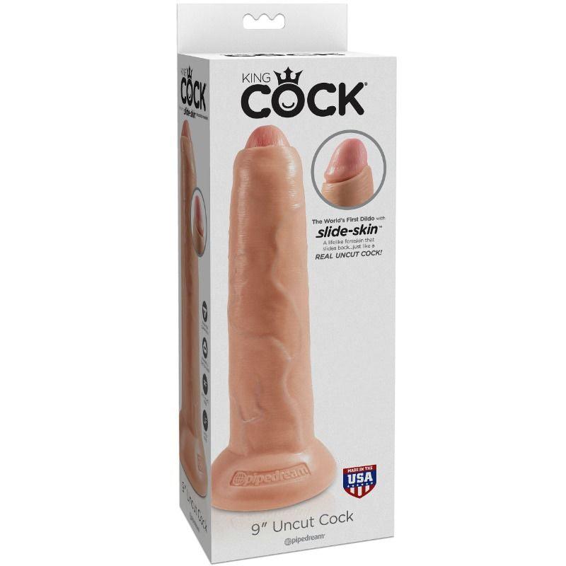 KING COCK DILDO REALiSTICO CARNE SEM CORTES 23 CM