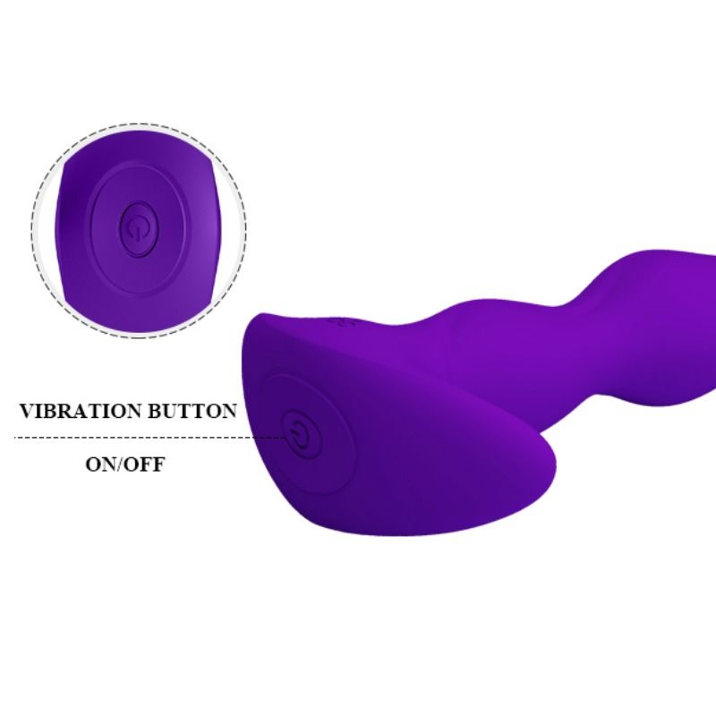 PRETTY LOVE ANAL MASSAGER 12 MODOS DE VIBRAO LILAC