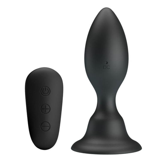 MR PLAY PLUG ANAL COM CONTROLE REMOTO VIBRAO PRETO