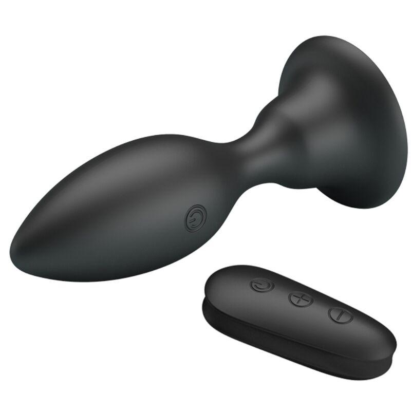 MR PLAY PLUG ANAL COM CONTROLE REMOTO VIBRAO PRETO