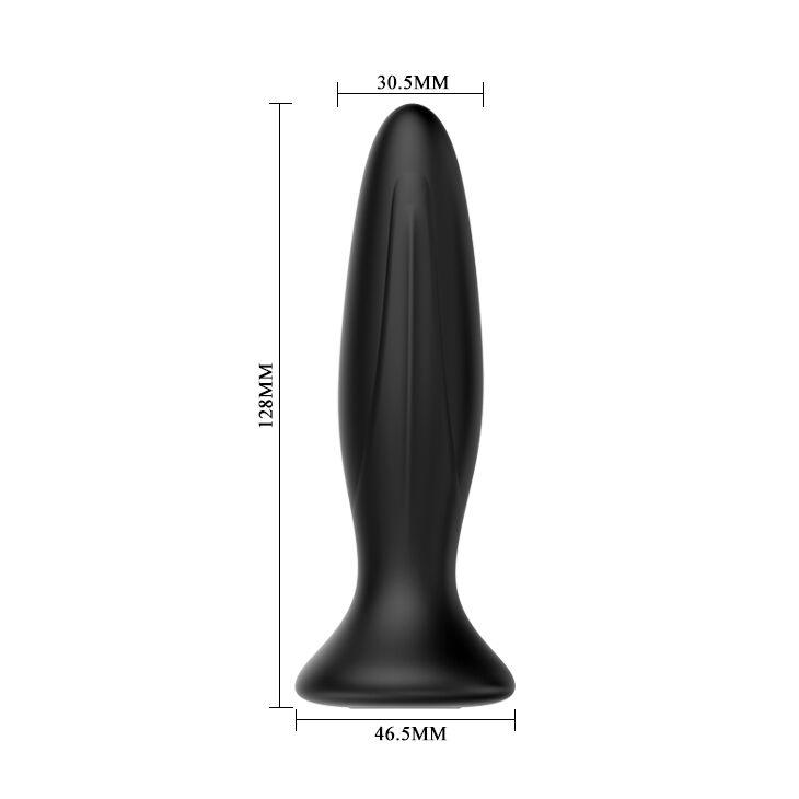 MR PLAY PLUG ANAL VIBRADOR PRETO RECARREGVEL