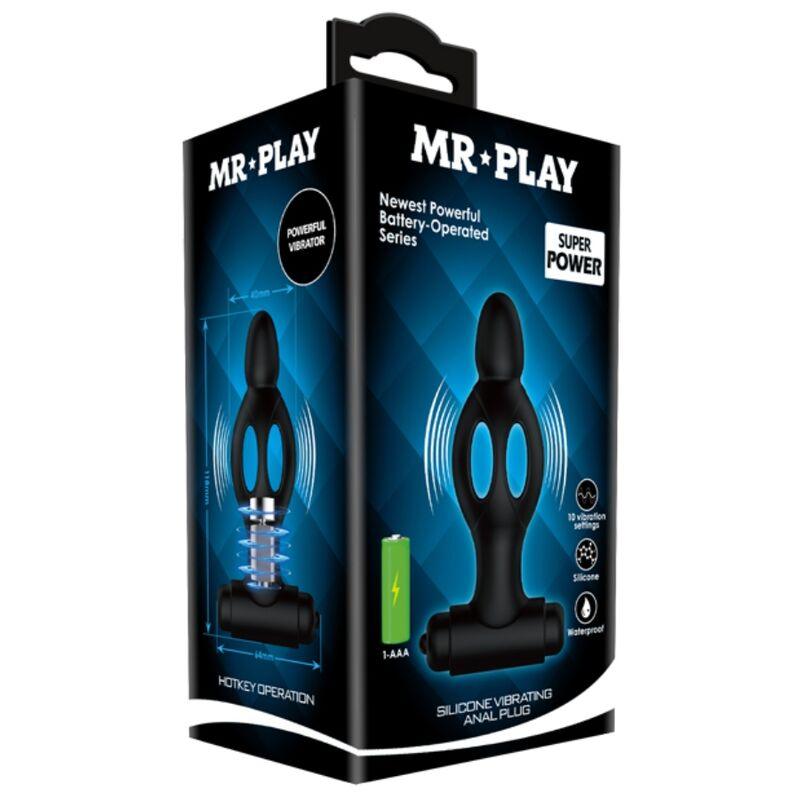 MR PLAY PLUG ANAL DE SILICONE COM VIBRAO