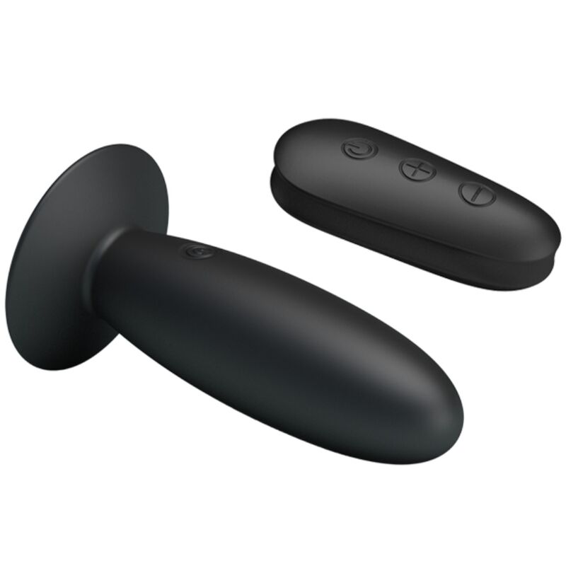 MR PLAY PLUG ANAL COM CONTROLE REMOTO VIBRAO PRETO