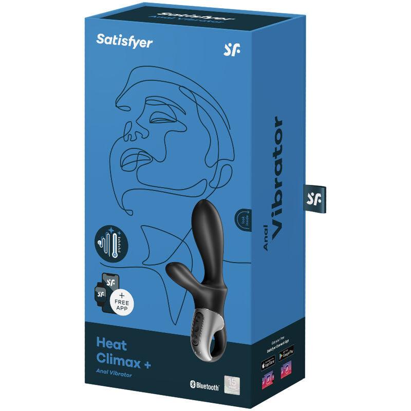 SATISFYER HEAT CLIMAX APP VIBRADOR ANAL PRETO