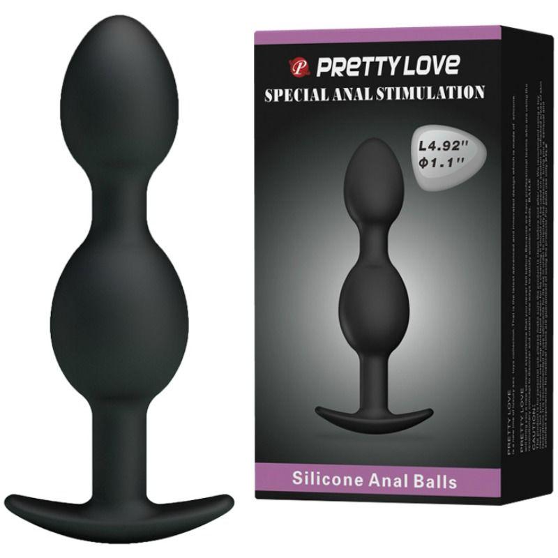 PRETTY LOVE BOLAS ANAIS DE SILICONE 125 CM PRETAS