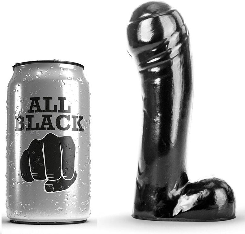 ALL BLACK DILDO PRETO 15 CM