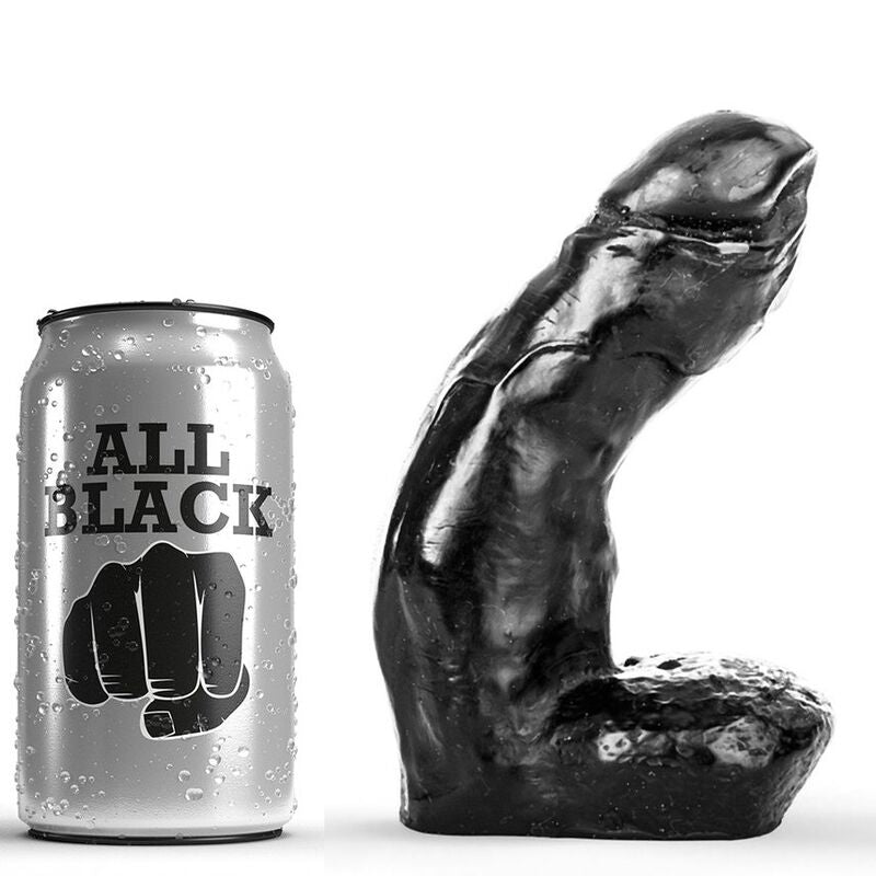 ALL BLACK DILDO REALiSTICO 15 CM