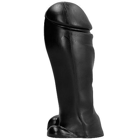 ALL BLACK DONG 22 CM DE DEDO LARGO