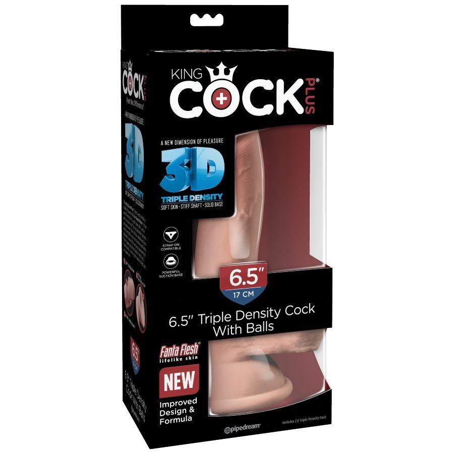 KING COCK DILDO TRIPLA DENSIDADE 14 CM