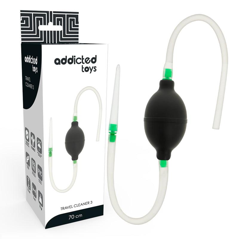 ADDICTED TOYS CONJUNTO DE ENEMA PRETO