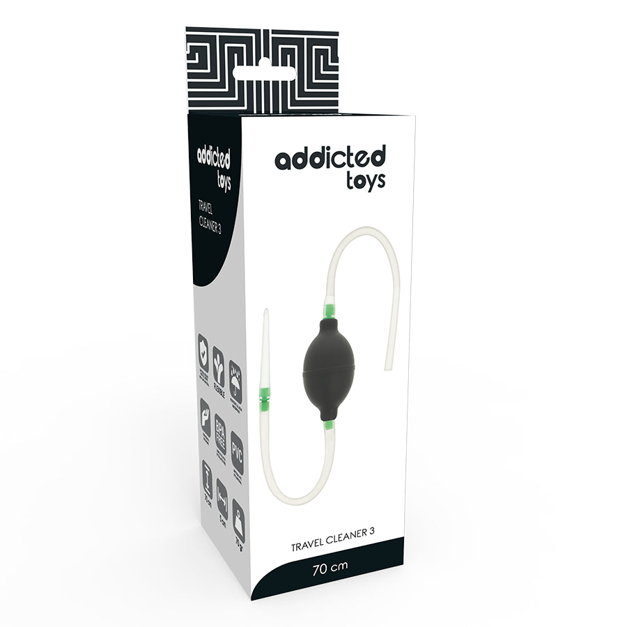 ADDICTED TOYS CONJUNTO DE ENEMA PRETO