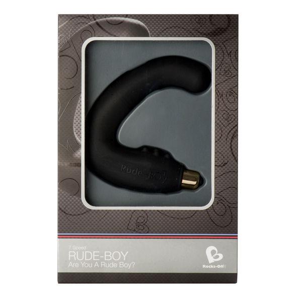 ROCKS OFF RUDE BOY MASCULINO G SPOT MASSAGER 7 V PRETO