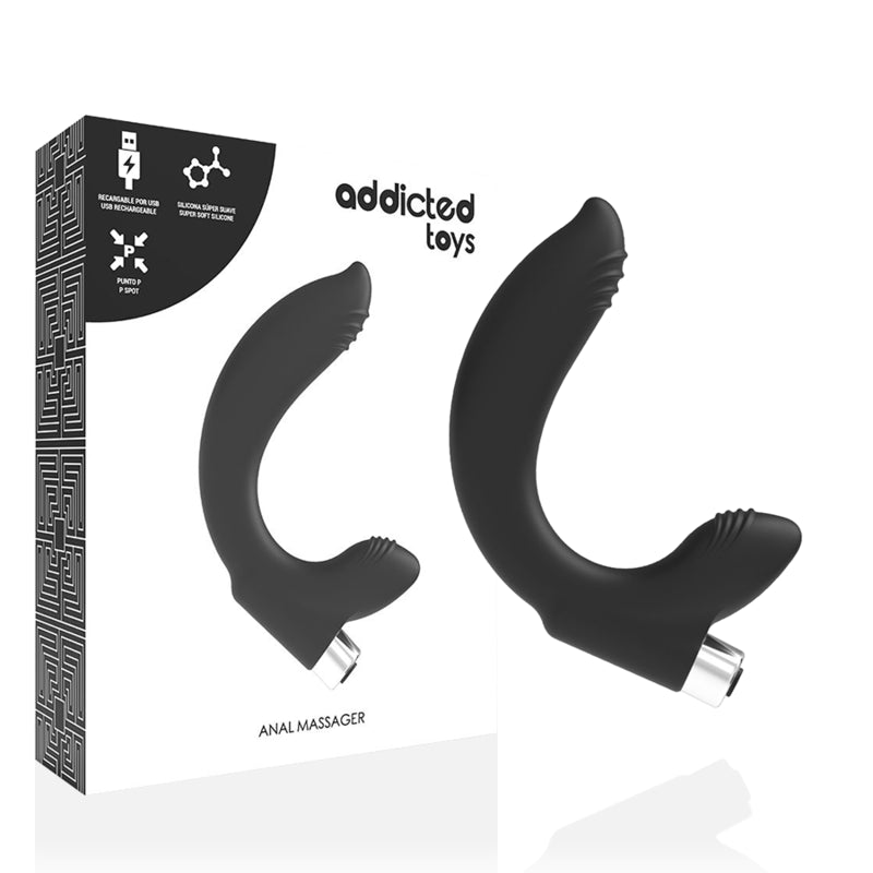 ADDICTED TOYS VIBRADOR PROSTTICO RECARREGVEL MODELO 7 PRETO