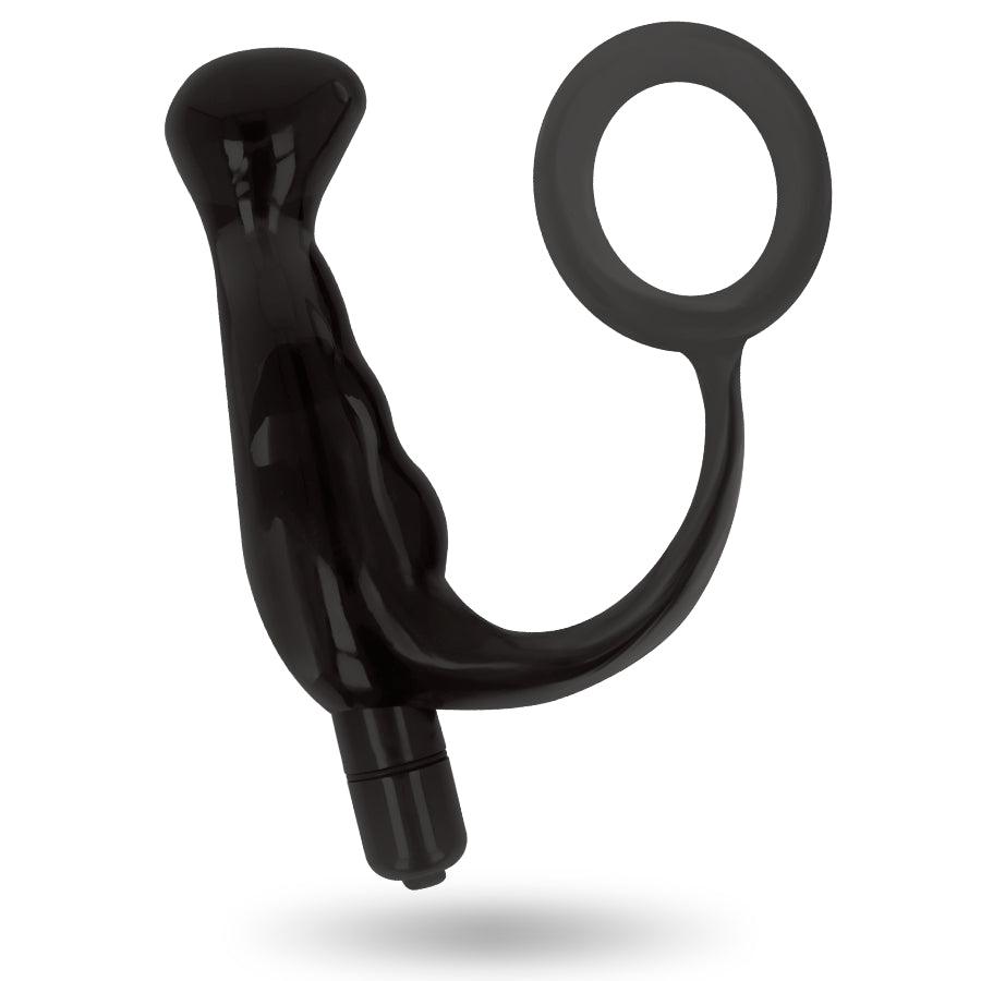 ADDICTED TOYS VIBRADOR PROST TICO PRETO 10 CM