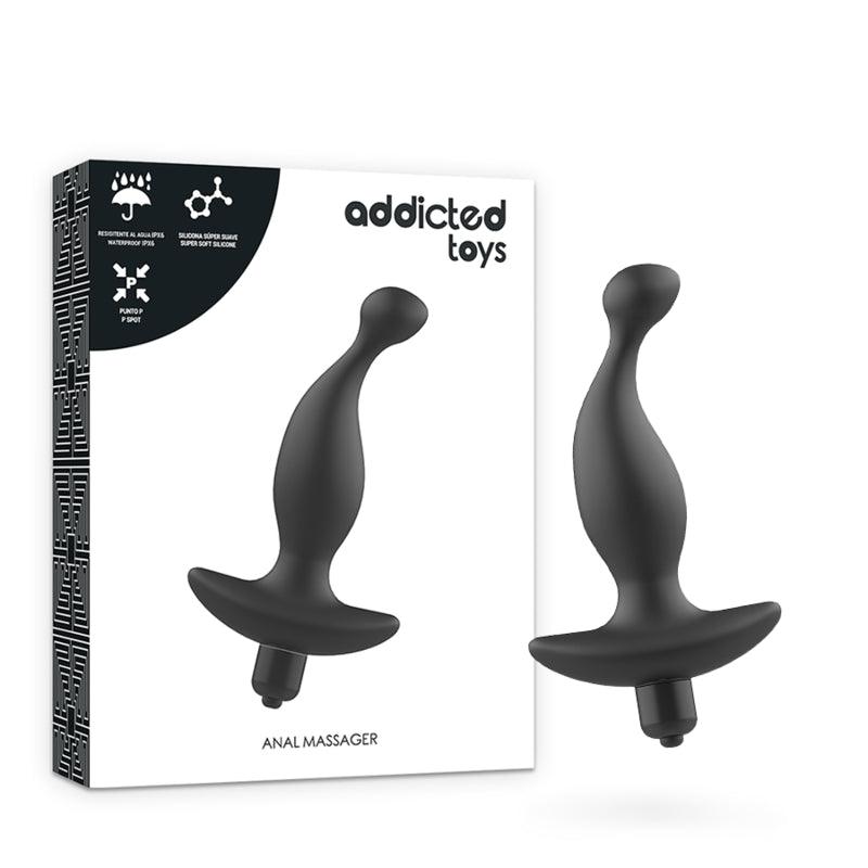 ADDICTED TOYS MASSAGER ANAL COM VIBRATIONMODEL PRETO 1