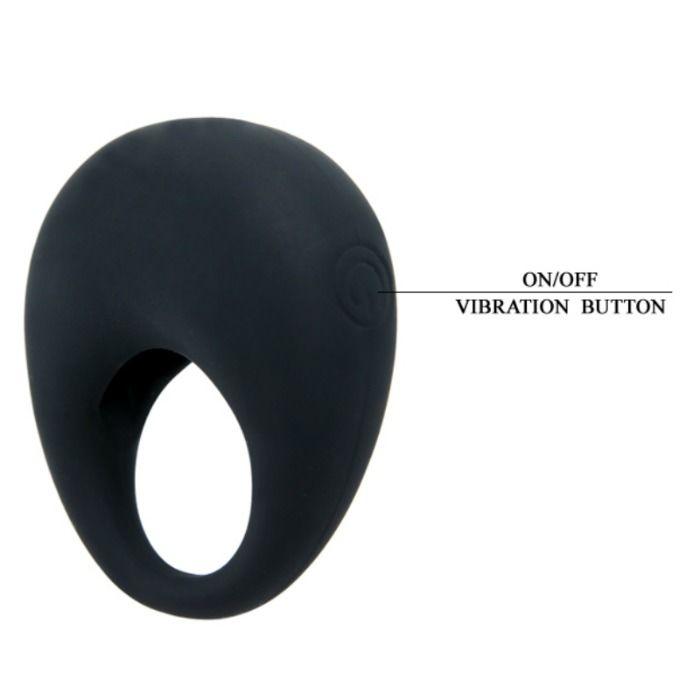 PRETTY LOVE ANEL VIBRADOR TRAP PRETO