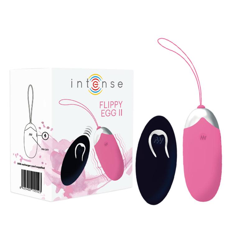 INTENSE OVO VIBRANTE FLIPPY II COM CONTROLE REMOTO ROSA