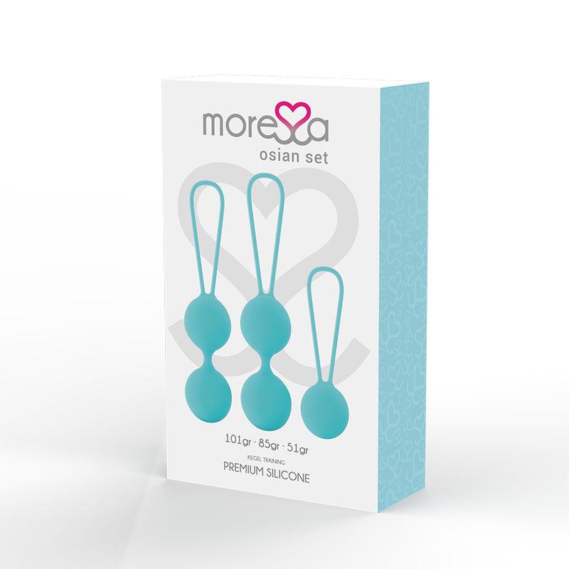 MORESSA CONJUNTO OSIAN SILICONE PREMIUM TURQUESA