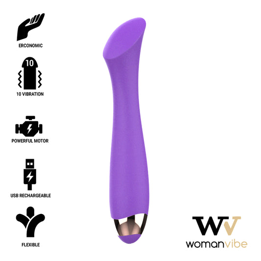 WOMANVIBE MANDY K POINT SILICONE VIBRADOR RECARREGaVEL