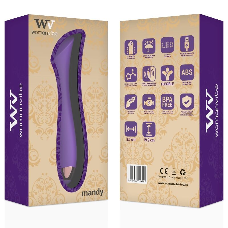 WOMANVIBE MANDY K POINT SILICONE VIBRADOR RECARREGaVEL