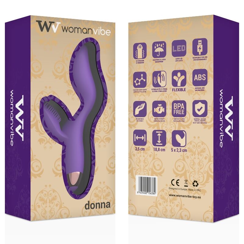 WOMANVIBE DONNA VIBRADOR DE SILICONE RECARREGaVEL