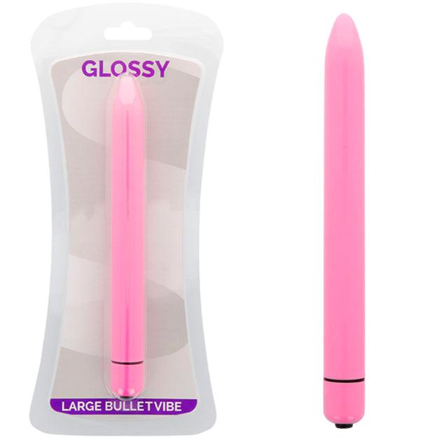 GLOSSY VIBRADOR SLIM DEEP ROSE