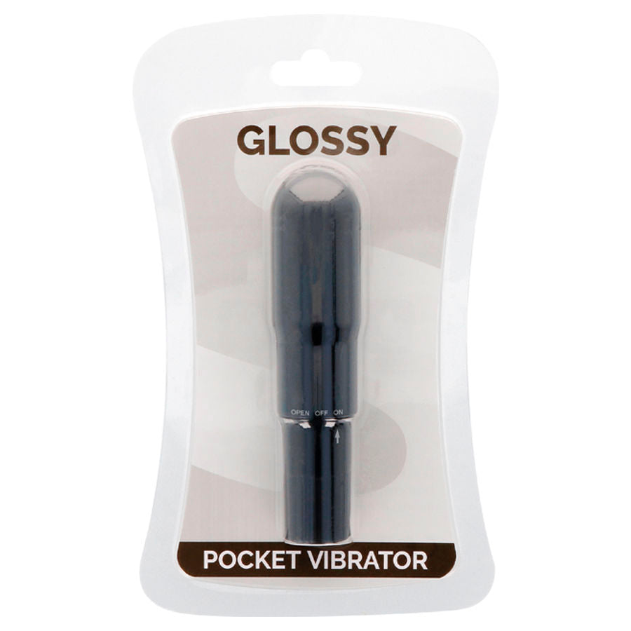 GLOSSY VIBRADOR DE BOLSO PRETO