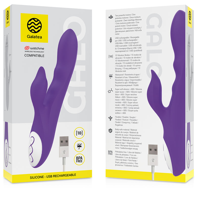 GALATEA VIBRADOR GALO LILAC COMPATiVEL COM A TECNOLOGIA WATCHME WIRELESS